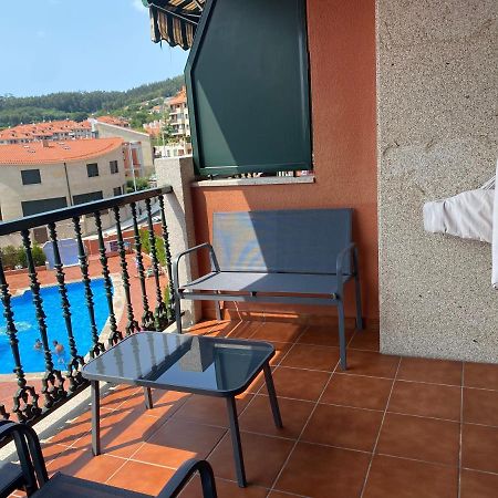Apartamento Con Vistas Al Mar, Piscina Y Parking Apartamento Sanxenxo Exterior foto