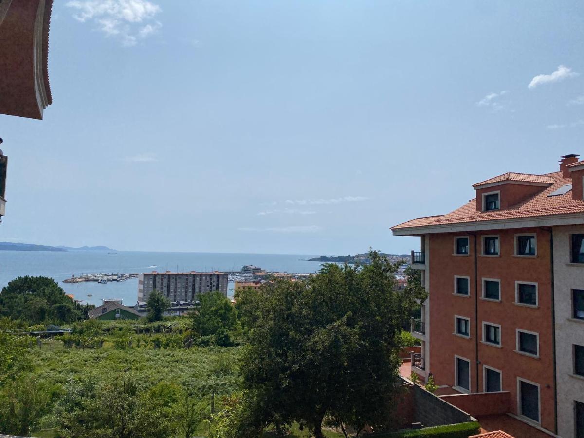 Apartamento Con Vistas Al Mar, Piscina Y Parking Apartamento Sanxenxo Exterior foto